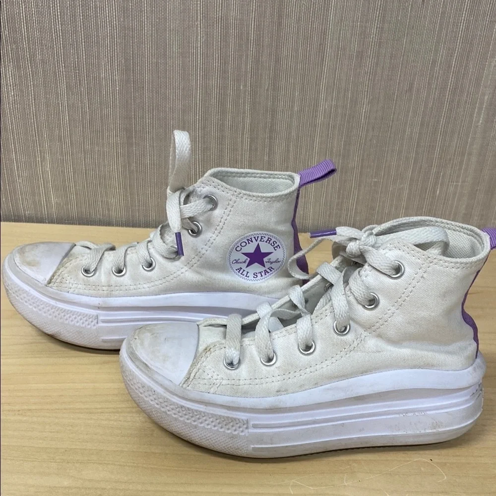 Converse Chuck Taylor All Star Move Color Pop Platform‎ white & purple high top